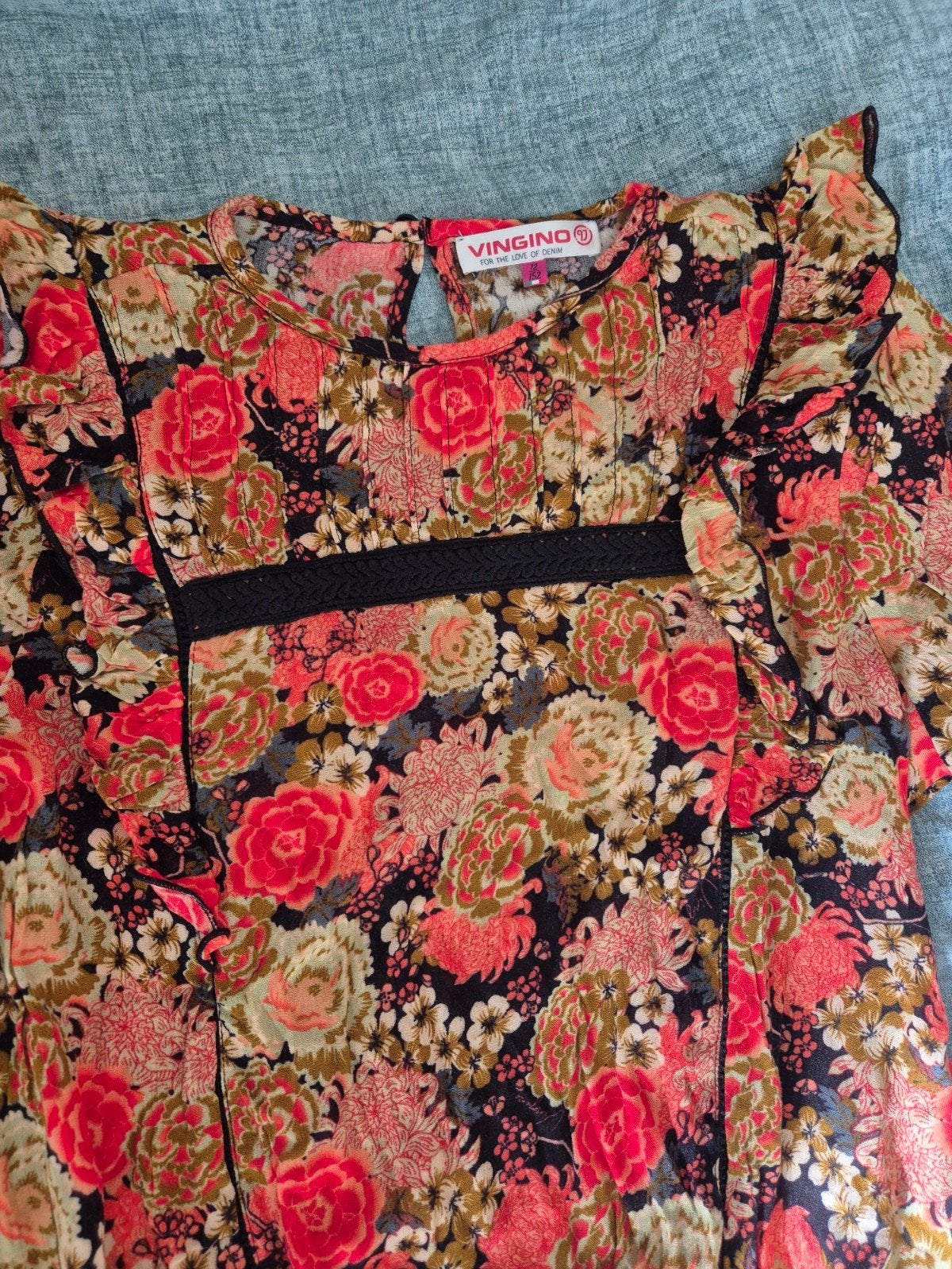 Leuk Vingino shirt lange mouw maat 152, Kinderen en Baby's, Kinderkleding | Maat 152, Gebruikt, Meisje, Ophalen of Verzenden, Vingino