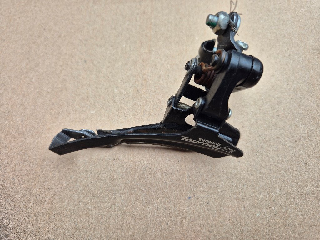 Shimano type FD-TZ500 voorderailleur, Ophalen of Verzenden, Derailleur of Ketting
