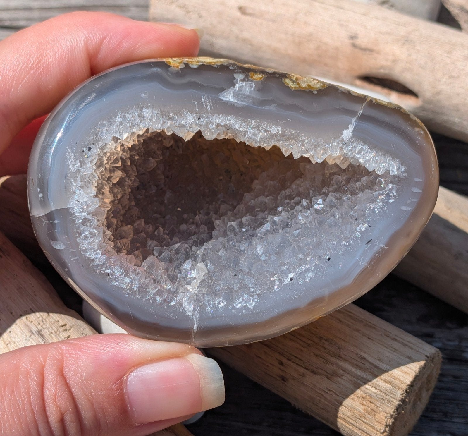 Agaat geode, Ophalen of Verzenden