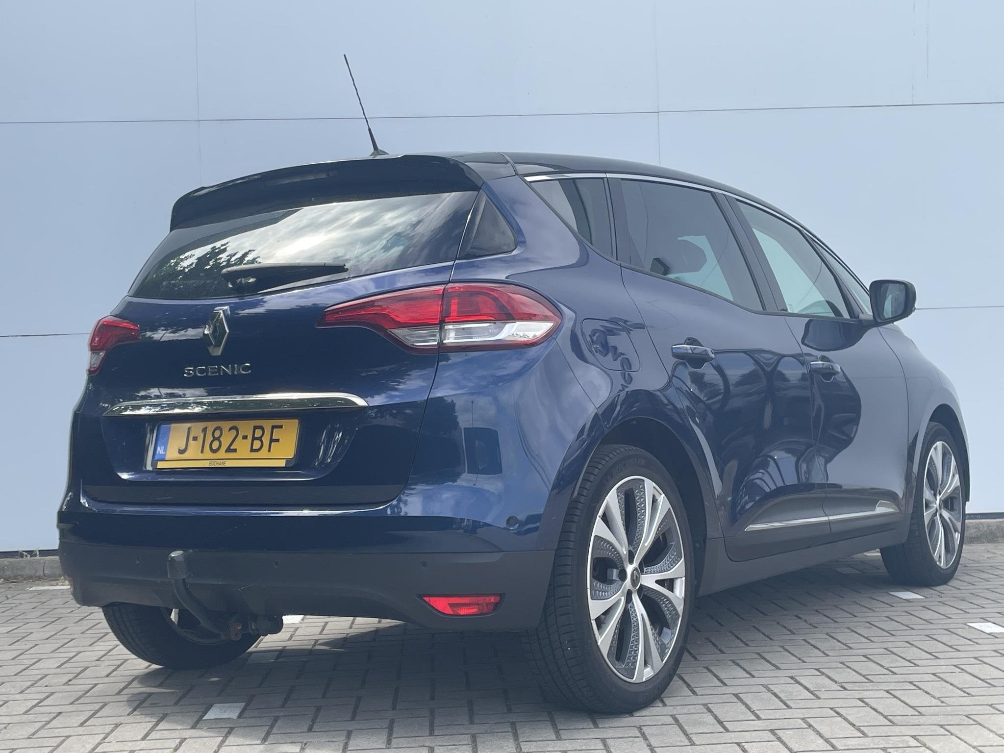 Renault Scénic 1.3 TCe Intens | 1e eig. | Lage km.stand | T, Auto's, Renault, Euro 6, 4 cilinders, Blauw, Leder en Stof