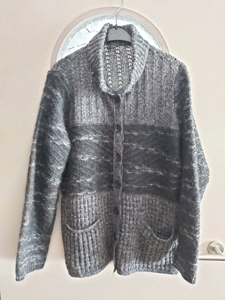 Green ICE Grijs Gebreid Vest Maat XL, Maat 46/48 (XL) of groter, Ophalen of Verzenden, Zo goed als nieuw, Grijs