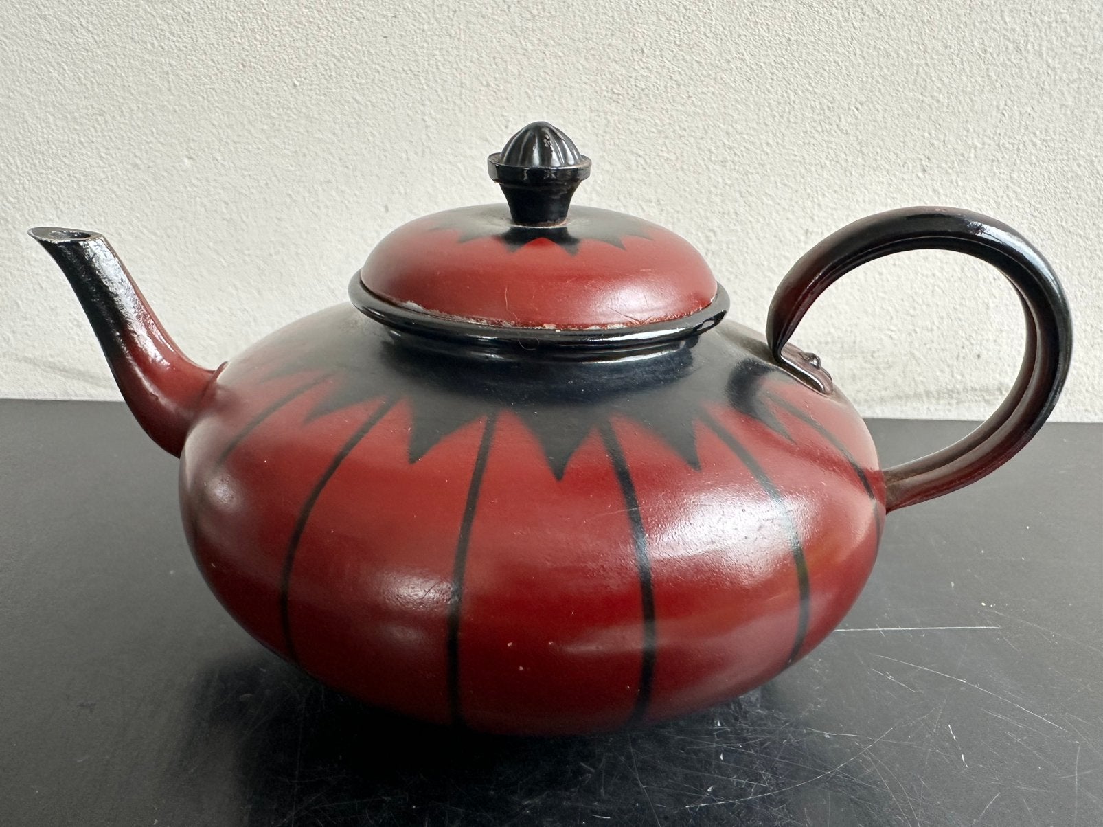 Sigg Swiss oude Art Deco metalen theepot 19/10 cm, Ophalen of Verzenden