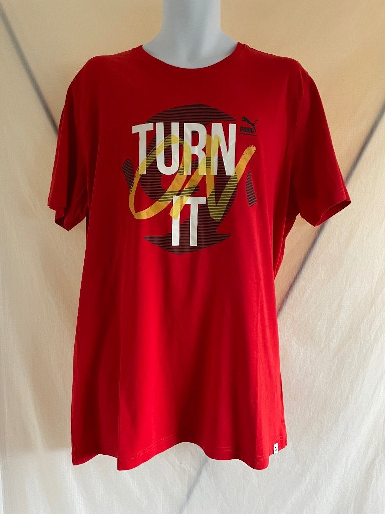 Puma rood T-shirt, Maat XXL, Kleding | Heren, T-shirts, Puma, Overige maten, Ophalen of Verzenden, Zo goed als nieuw