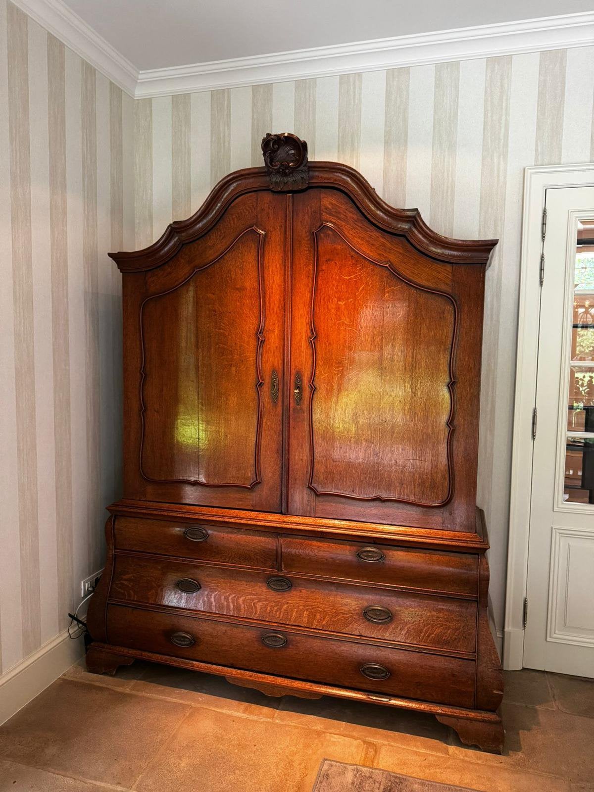 Kast, hollands kabinet, kabinet, antieke kast, Antiek en Kunst, Antiek | Meubels | Kasten, Ophalen