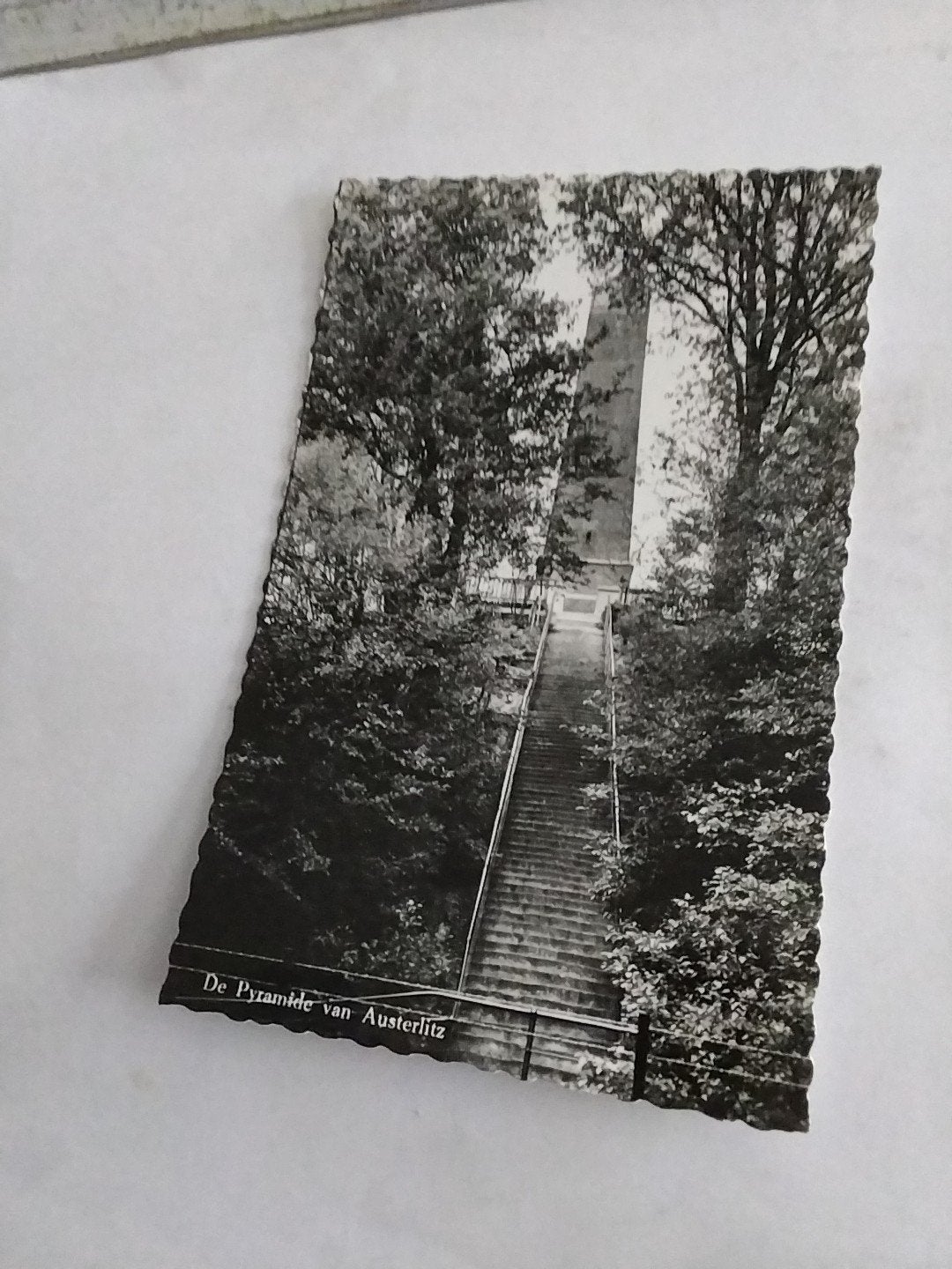 Oude ansichtkaart: De Pyramide van Austerlitz (Gelopen), Verzamelen, Ophalen of Verzenden