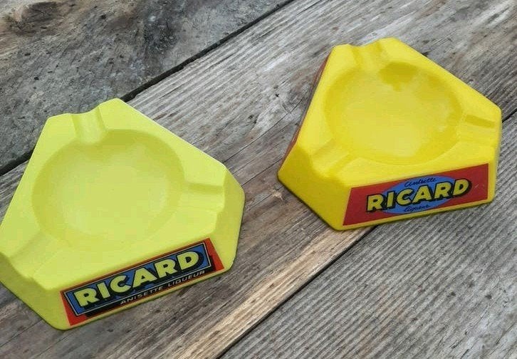 Vintage Franse - RICARD Likeur - Asbak - (bar / opalex), Verzamelen, Merken en Reclamevoorwerpen, Ophalen of Verzenden, Zo goed als nieuw
