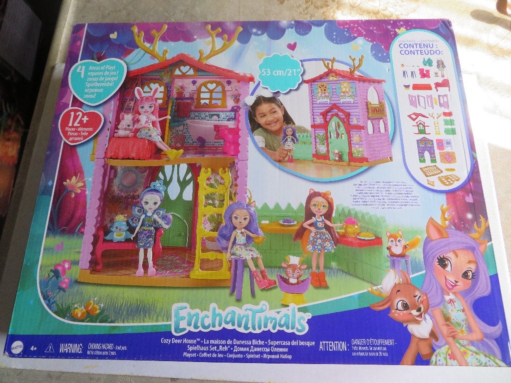 ENCHANTIMALS --- COZY DEER HOUSE, Ophalen of Verzenden, Zo goed als nieuw, Poppenhuis