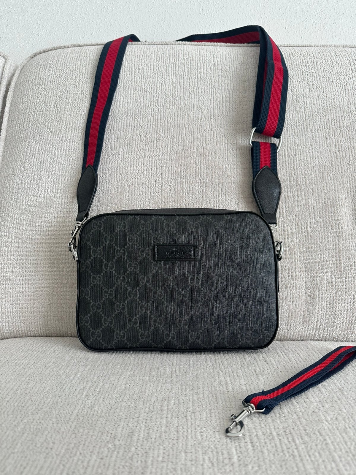 Gucci messenger bag, Ophalen of Verzenden, Nieuw, Zwart