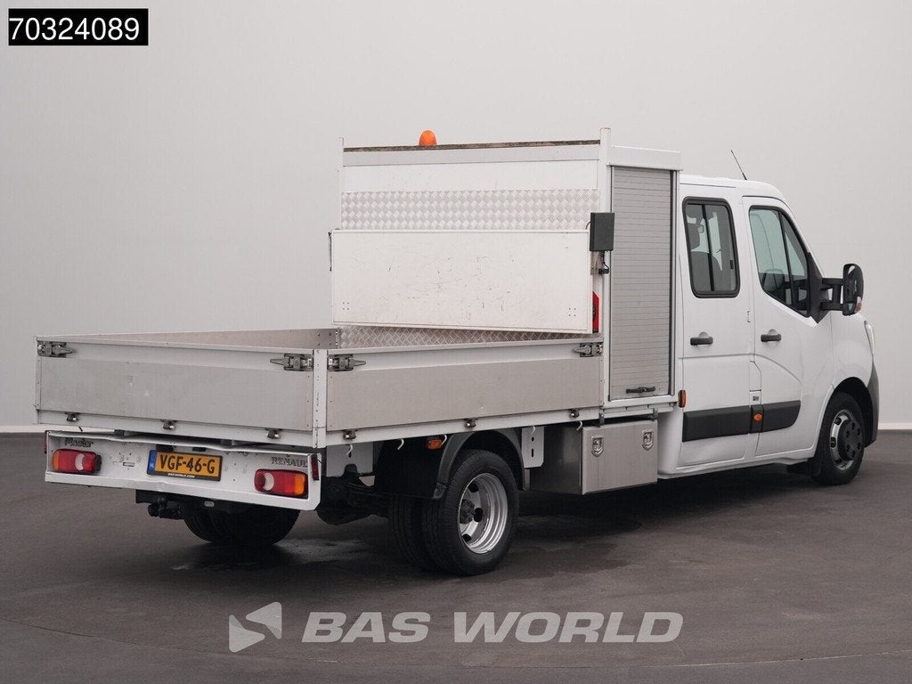 Renault Master 145PK Dubbel Cabine Open Laadbak met Kist Dub, Stof, Gebruikt, Euro 6, Renault