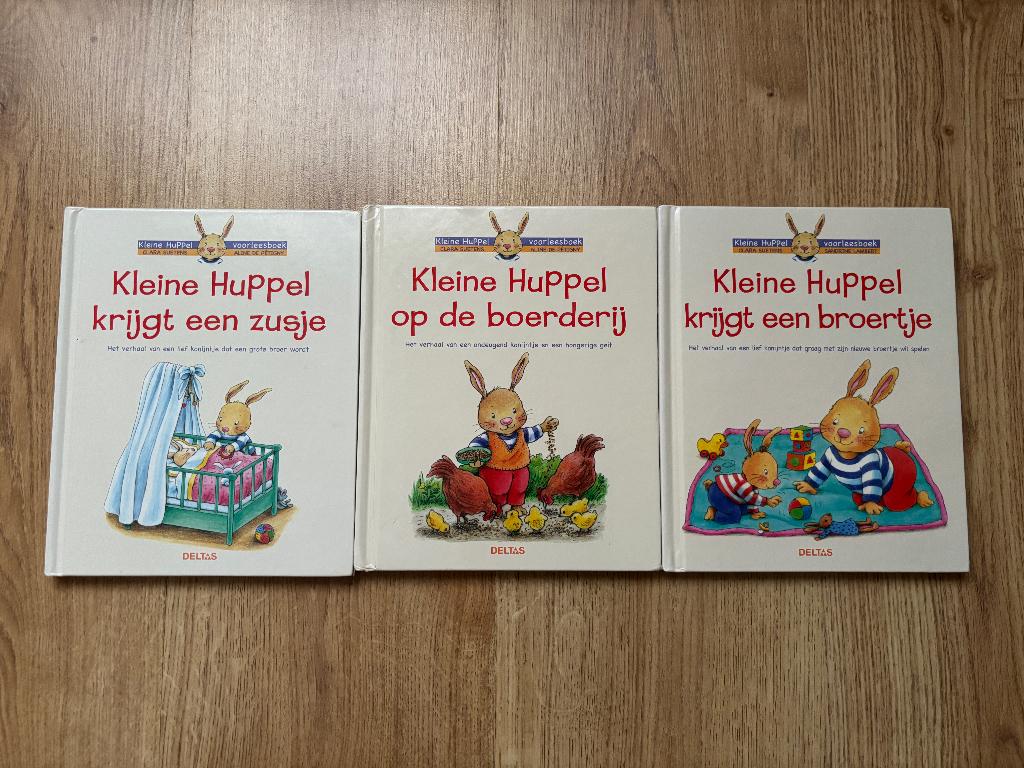 Drie boeken Kleine Huppel ( Aline de Petigny ), Boeken, Ophalen, Gelezen, Aline de Petigny en Clara  Suetens., 3 tot 4 jaar