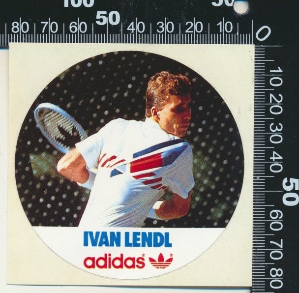 Sticker: Adidas - Ivan Lendl (7), Ophalen of Verzenden, Zo goed als nieuw, Sport