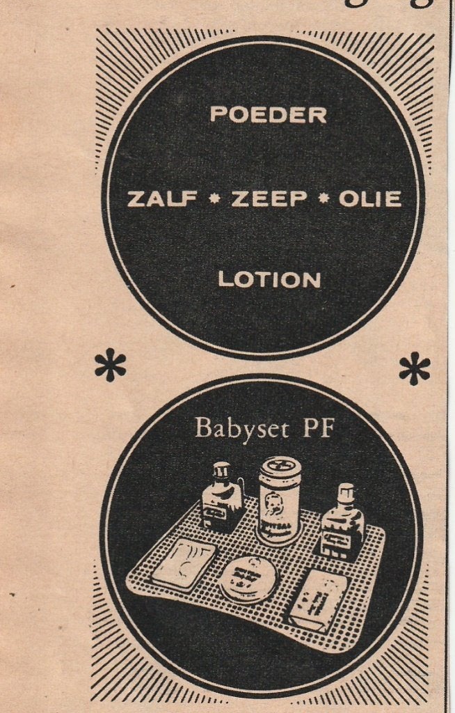 Retro reclame 1964 Zwitsal baby rekje babyset geschenk, Verzenden, Overige typen