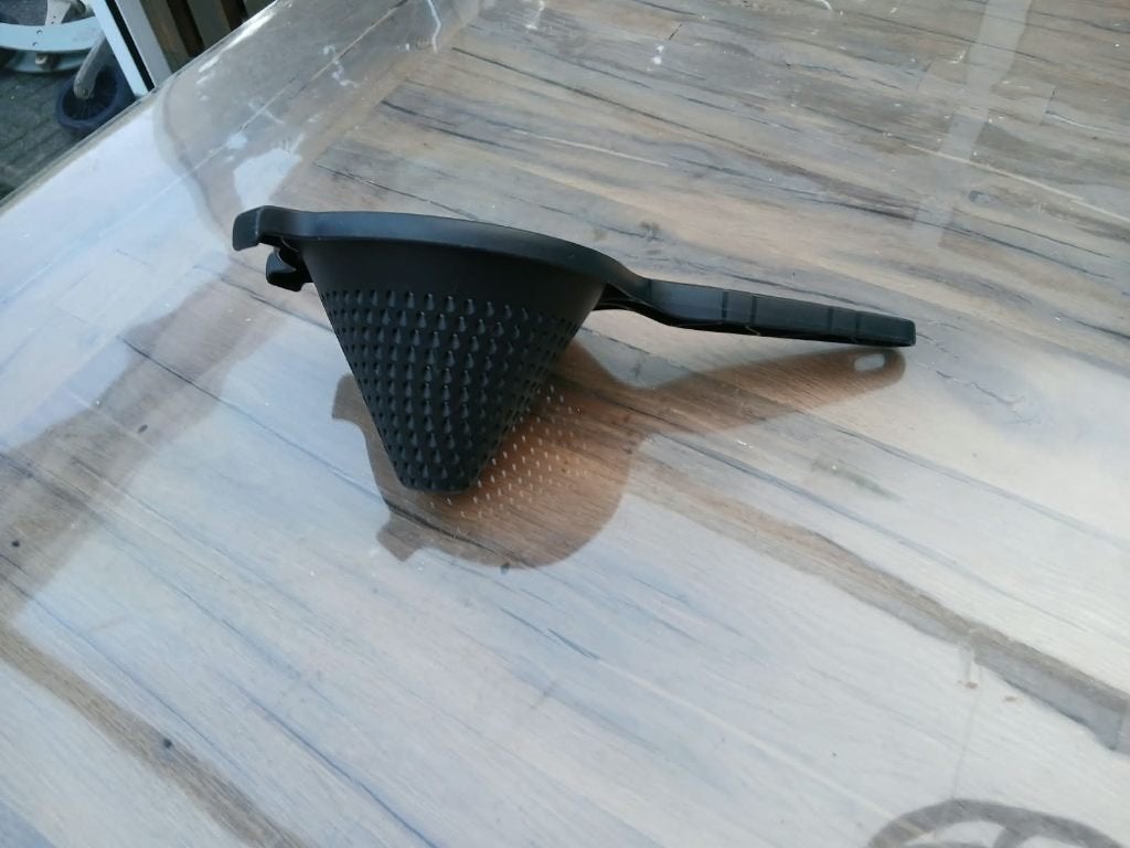 Keukenzeef/vergiet zwart Tupperware, Ophalen of Verzenden, Zo goed als nieuw, Overige typen, Vaatwasserbestendig