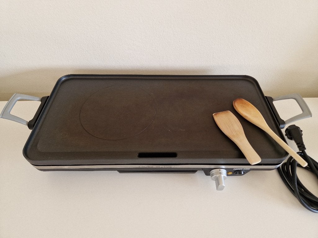 Riviera&Bar Plancha Bakplaat (51x25cm), Incl. houten spatels, Ophalen, Gebruikt, Tafelgrill