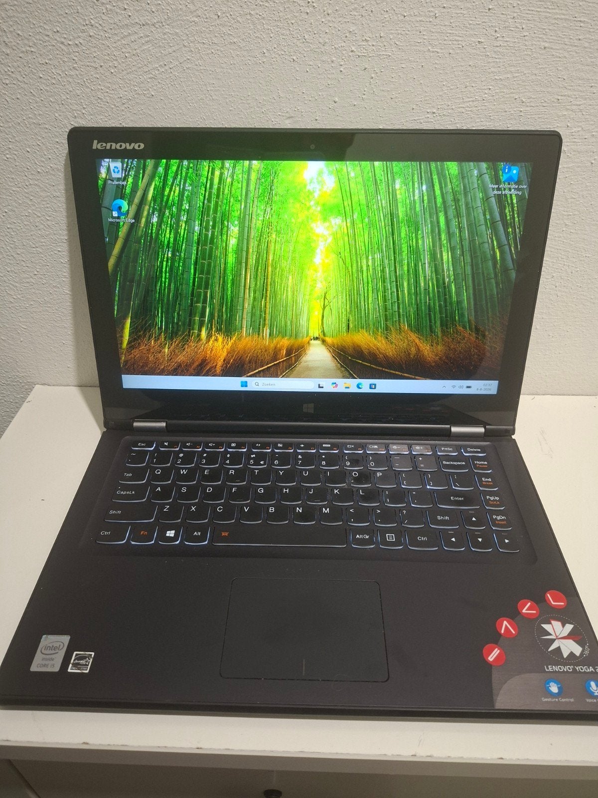 lenovo Yoga 2 | laptop / Tablet | i5 | 8GB | 256GB | win11, 256 GB, 2 tot 3 Ghz, Qwerty, 8 GB
