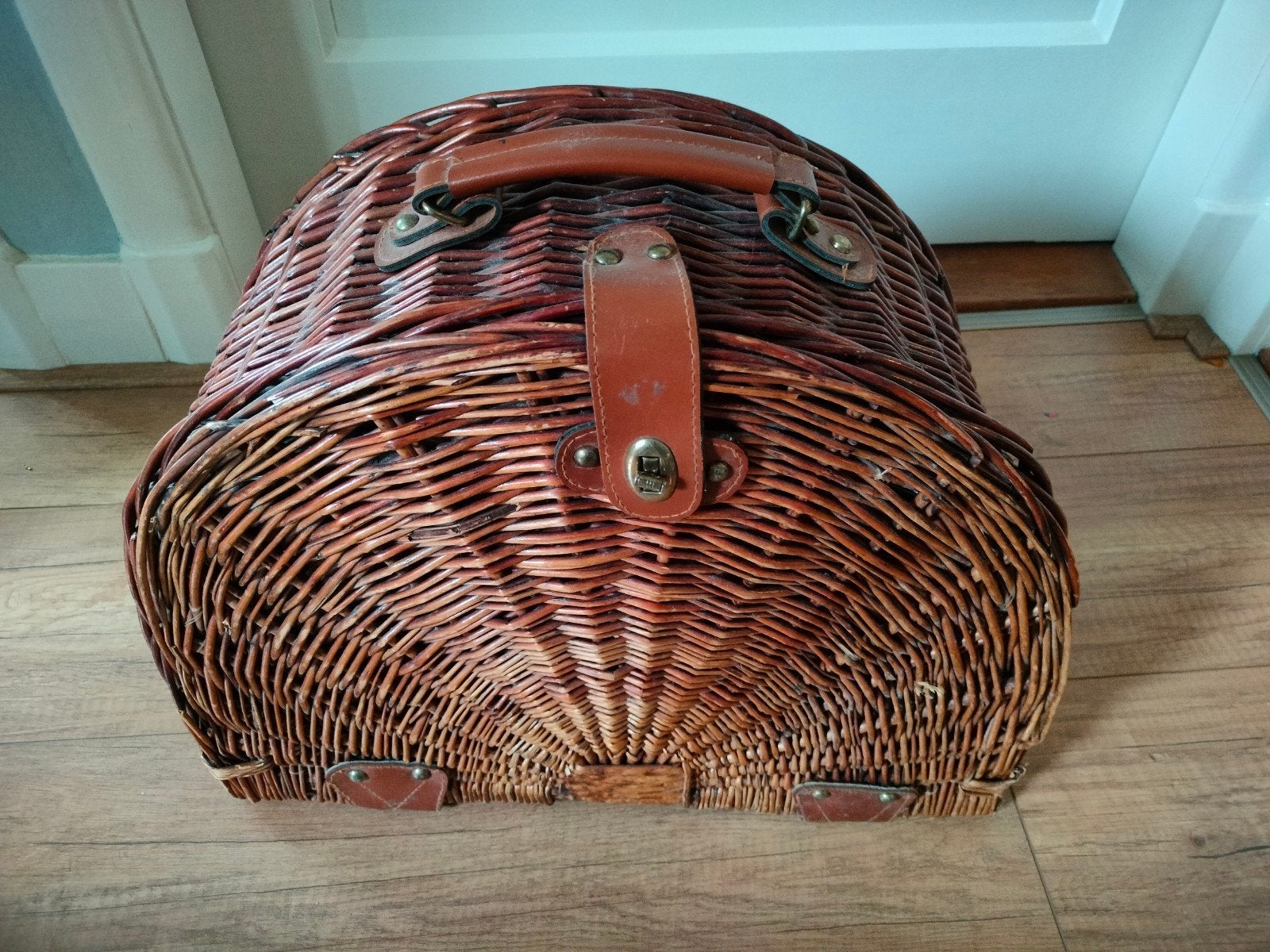 Vintage picknickmand met inhoud - compleet en charmant, Hobby en Vrije tijd, Picknickmanden, Ophalen, Gebruikt