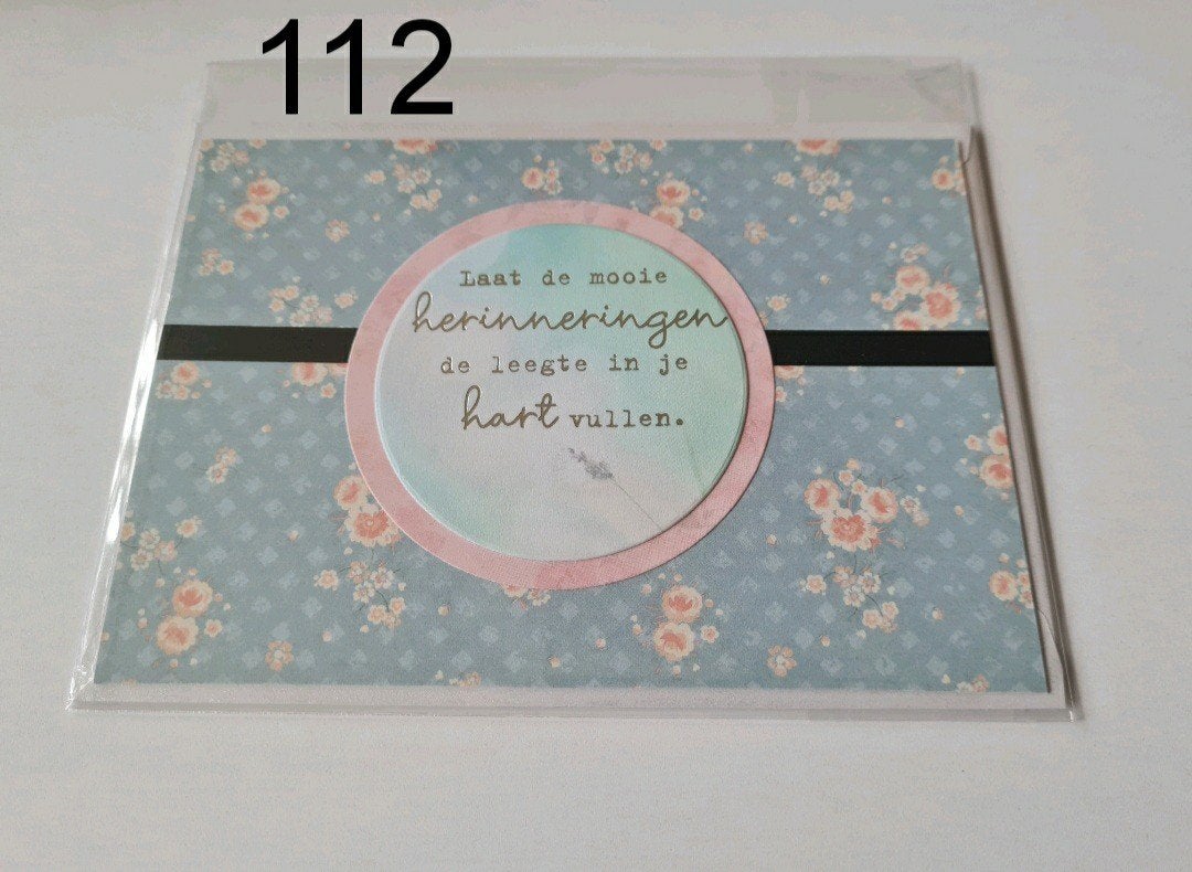 Condoleance kaart 112, Ophalen, Nieuw, Overige thema's