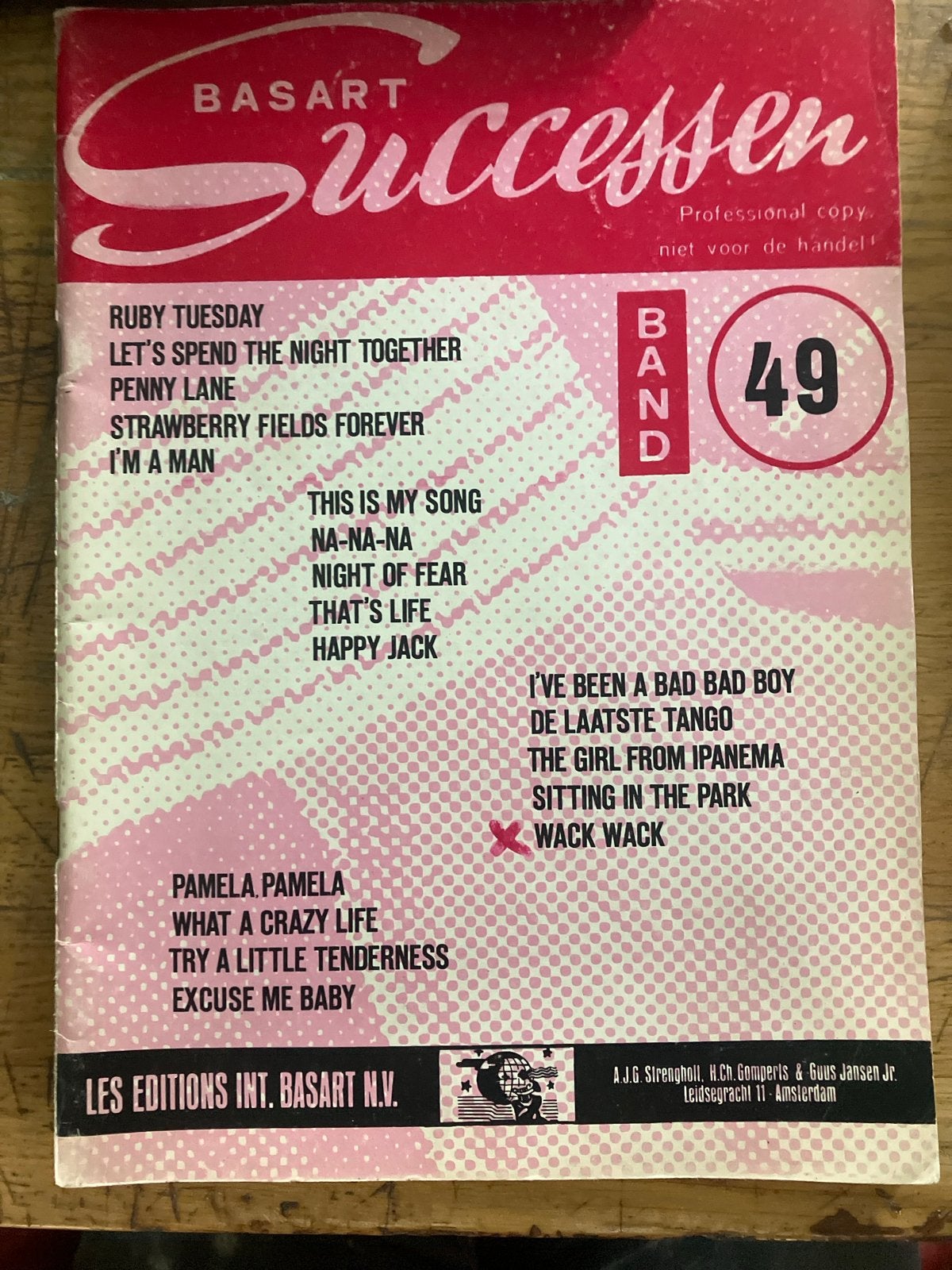 Basart Successen Band 49 - Vintage Muziekboek, Ophalen of Verzenden, Gelezen, Genre of Stijl