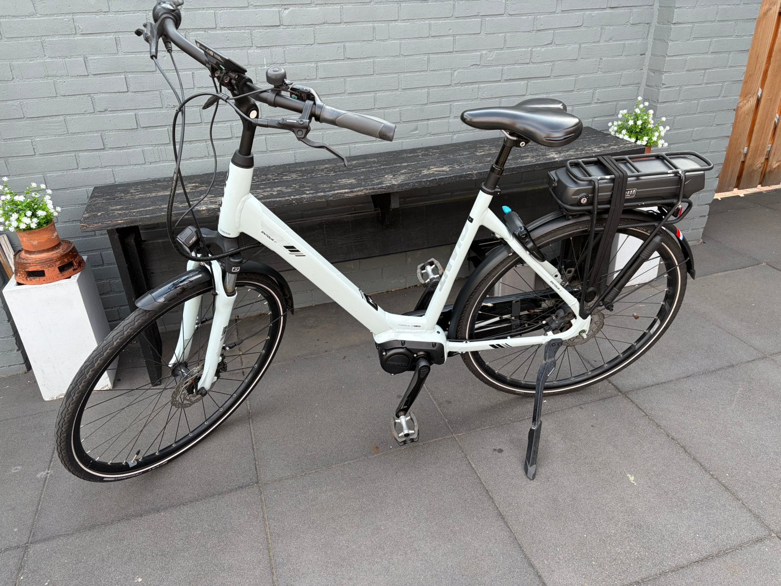 Giant elektrische fiets met fietstassen, Ophalen, Gebruikt, Giant, 51 tot 55 cm