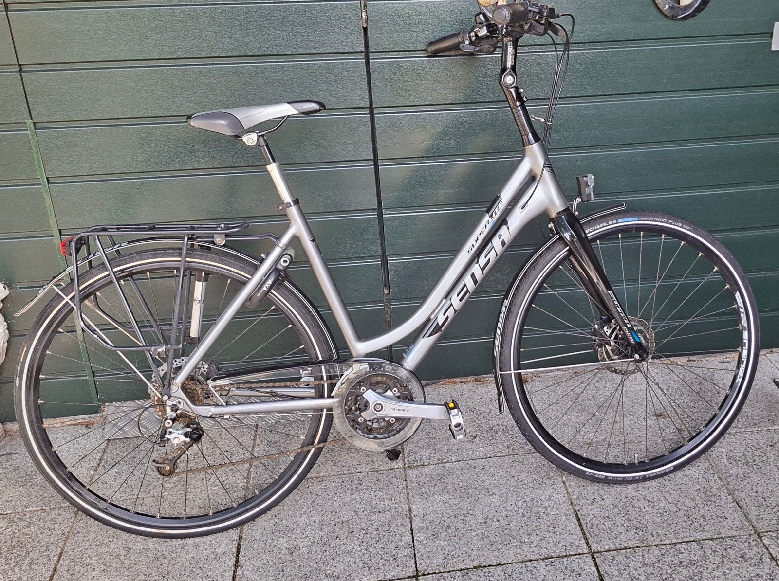 Sensa Super lite Hybride Damesfiets 51 cm - 27 versnellingen, 28 inch, Zo goed als nieuw, Schijfrem, Ophalen