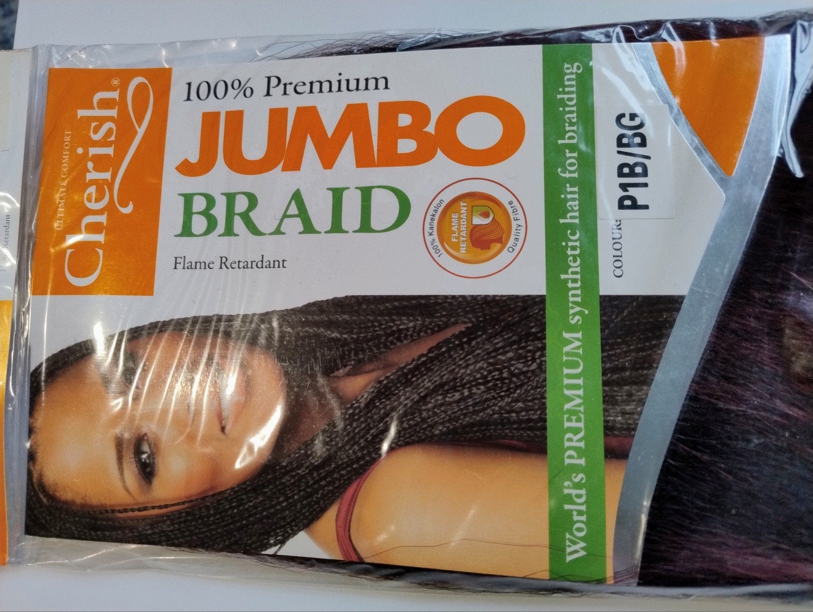 Cherish Jumbo Braid Vlechten Haar P1B/BG - Nieuw, Ophalen of Verzenden, Nieuw, Pruik of Haarverlenging