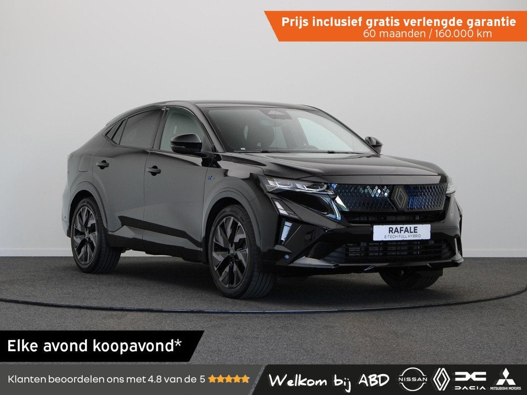 Renault Rafale E-Tech full hybrid 200pk esprit Alpine | HUD, Auto's, Renault, Euro 6, 1199 cc, 2 kWh, Zwart