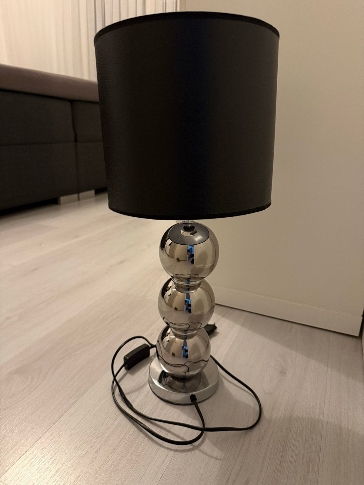 2 stuks Eric kuster tafellampen met zwarte kap, Ophalen, Gebruikt, Sfeerlamp, Metaal