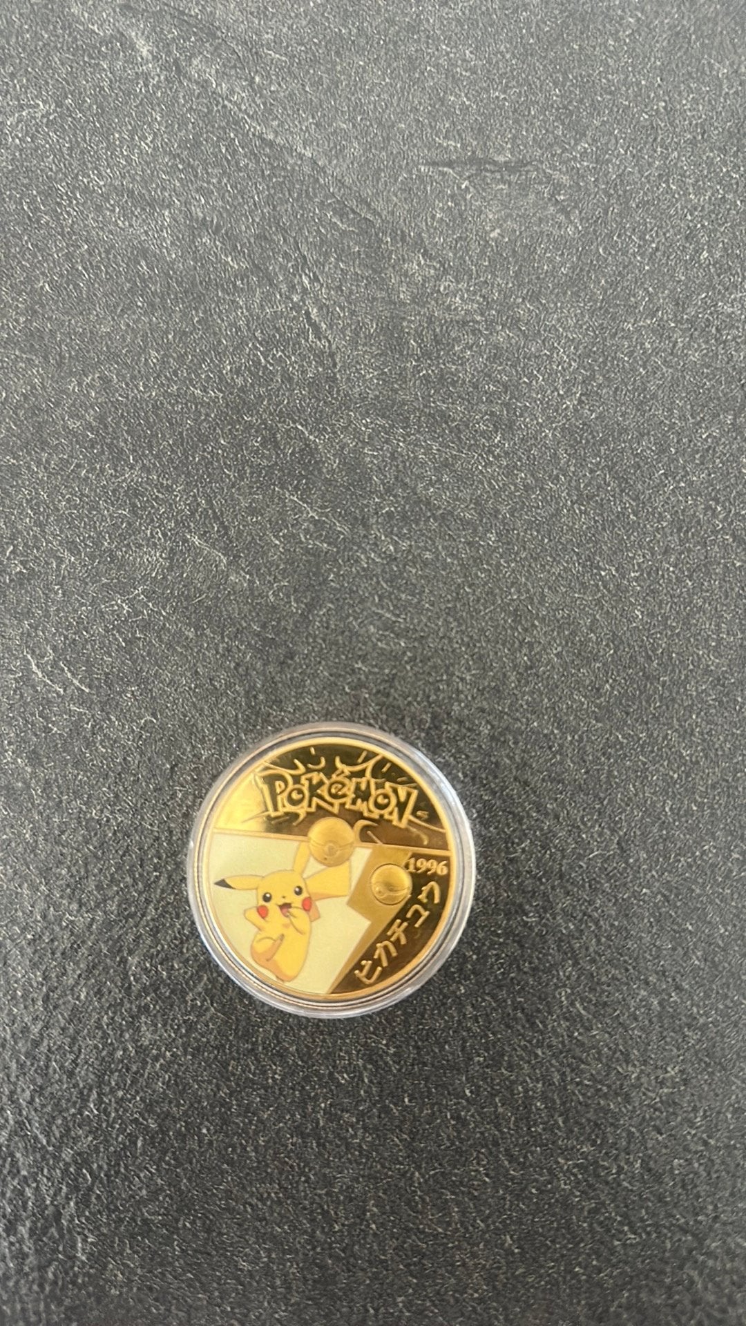 Pokemon Pikachu limited edition coin japans, Postzegels en Munten, Munten | België, Ophalen, Goud, Losse munt, Goud