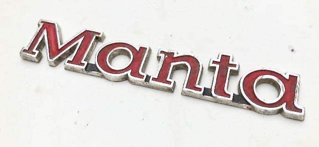 OPEL MANTA  oldtimer logo merk embleem, Verzamelen, Automerken, Motoren en Formule 1, Ophalen of Verzenden, Gebruikt, Auto's
