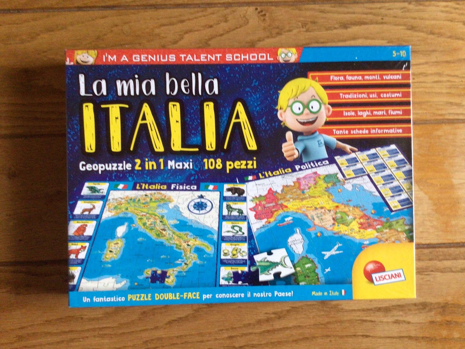 La mia bella italia puzzel, 108 stukjes, Ophalen of Verzenden, Meer dan 50 stukjes, Nieuw, 6 jaar of ouder