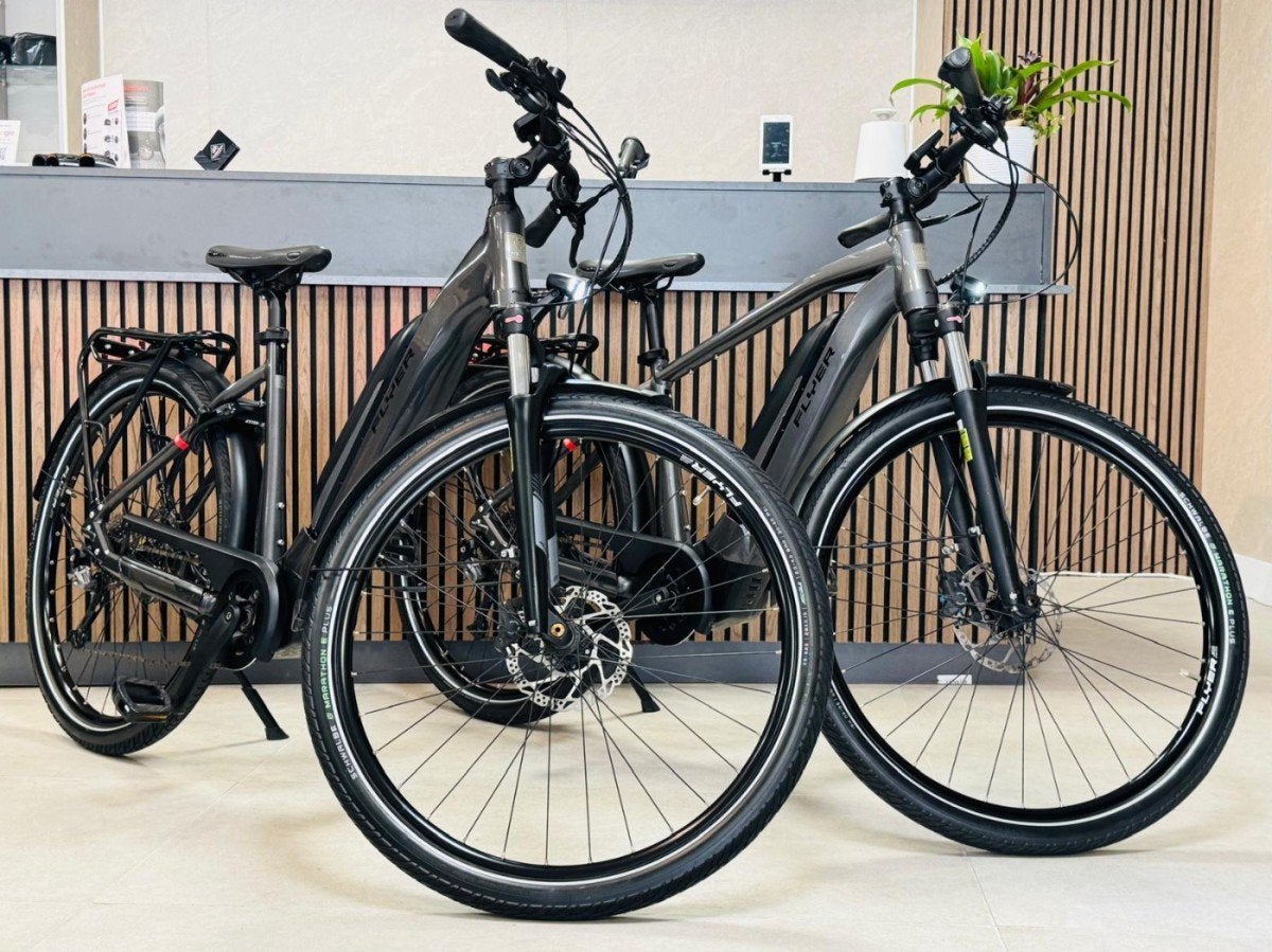 Flyer Upstreet 5 Panasonic Middenmotor / 630Wh Grijs, Fietsen en Brommers, Elektrische fietsen, Gebruikt, -, -, -