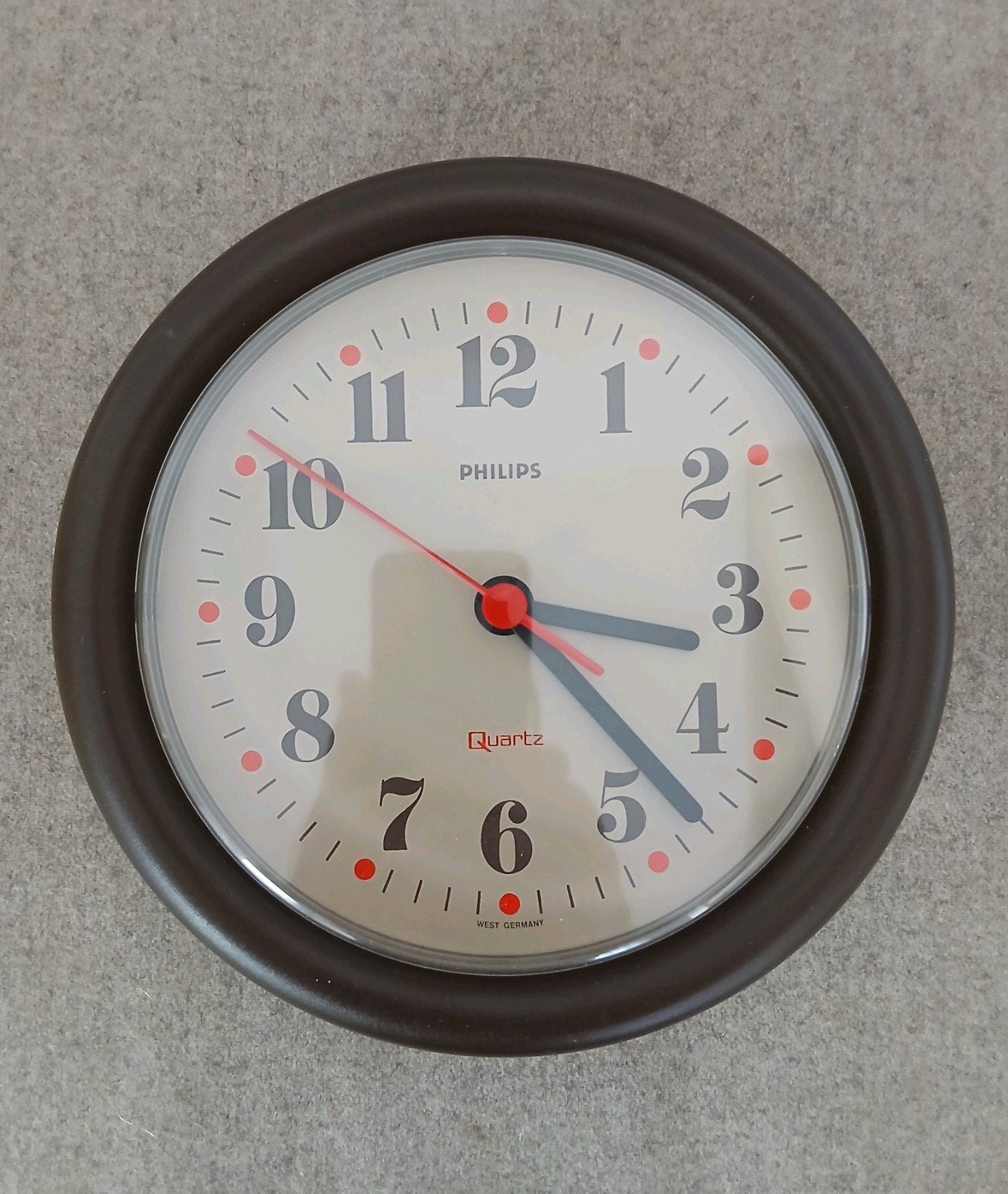 vintage Philips HR5476 wandklok, keukenklok, kantoorklok, Antiek en Kunst, Ophalen of Verzenden