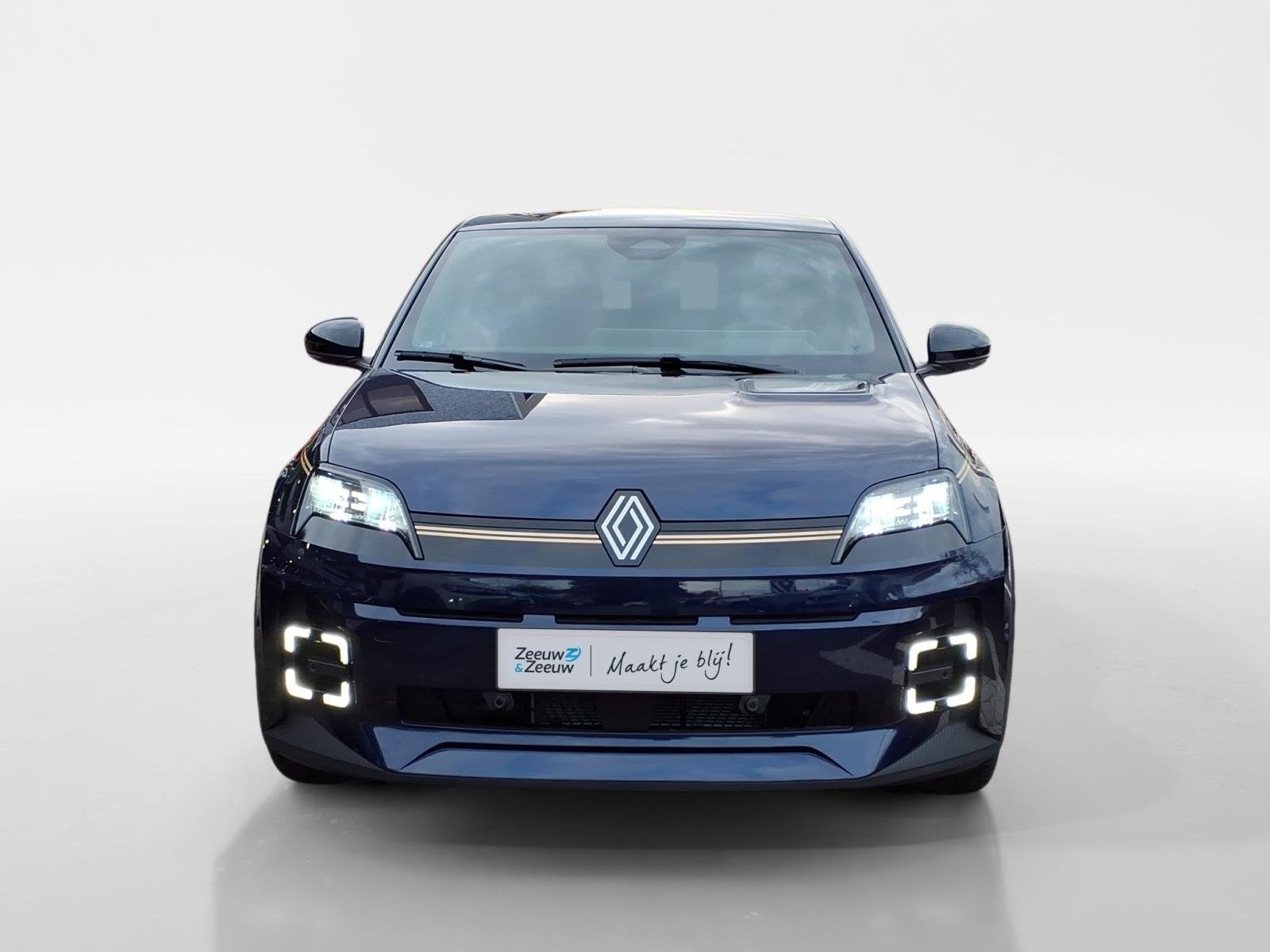 Renault 5 urban range iconic cinq 40 kWh | Bleu d'Or 3/25 |, Auto's, 12 maanden, Stof, Zwart, Blauw