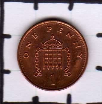 Munt Groot-Brittannië 1 penny 2001., Verzenden, Overige landen, Losse munt