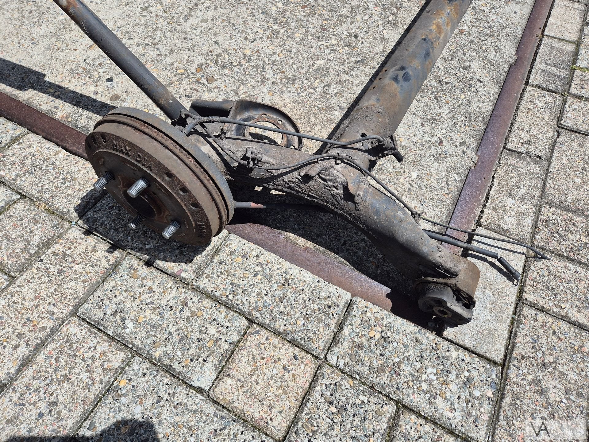 Achteras voor Daihatsu Cuore 2007 tot 2010 GEEN ROESTSCHADE, Gebruikt, Daihatsu, -, -