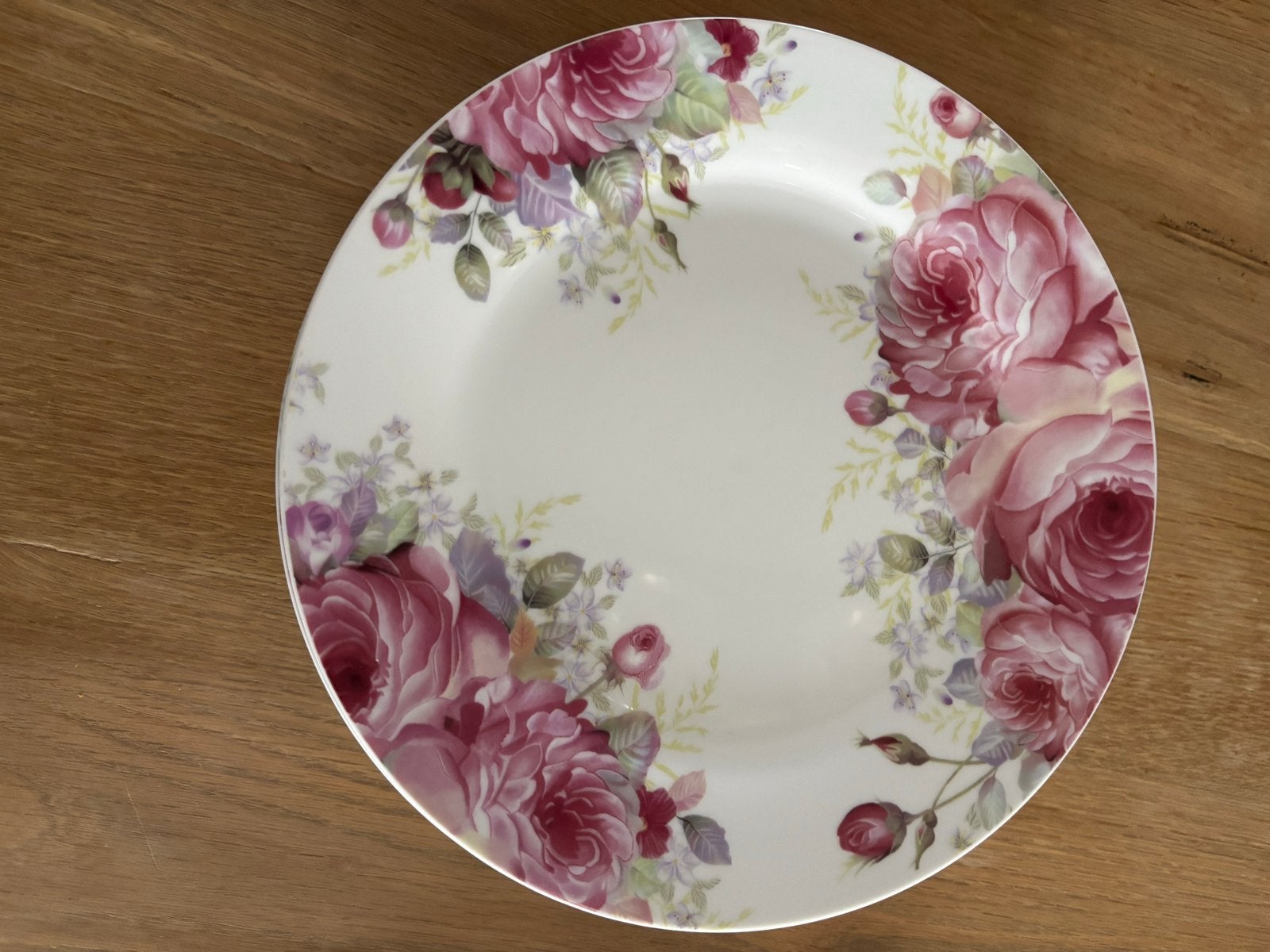 Riviera Maison borden met rozenprint - set van 8, Ophalen, Overige merken, Klassiek, Zo goed als nieuw