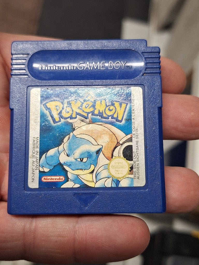 Nintendo Gameboy original Pokemon Blue game uit 1998, Avontuur en Actie, Gebruikt, 1 speler, Ophalen of Verzenden