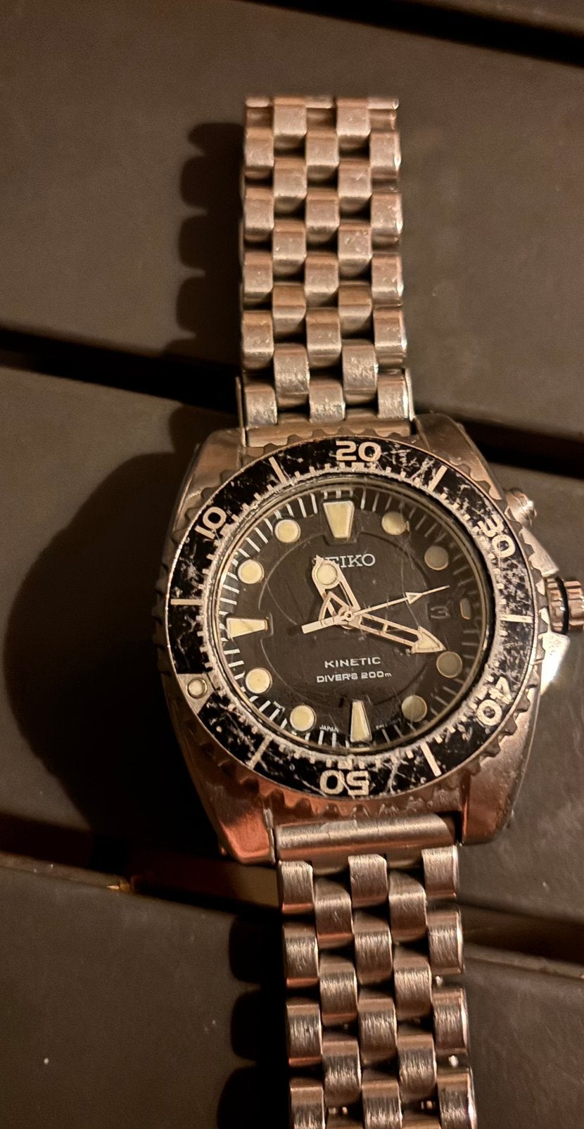 Seiko Kinetic, Ophalen of Verzenden, Zo goed als nieuw, Staal, Seiko