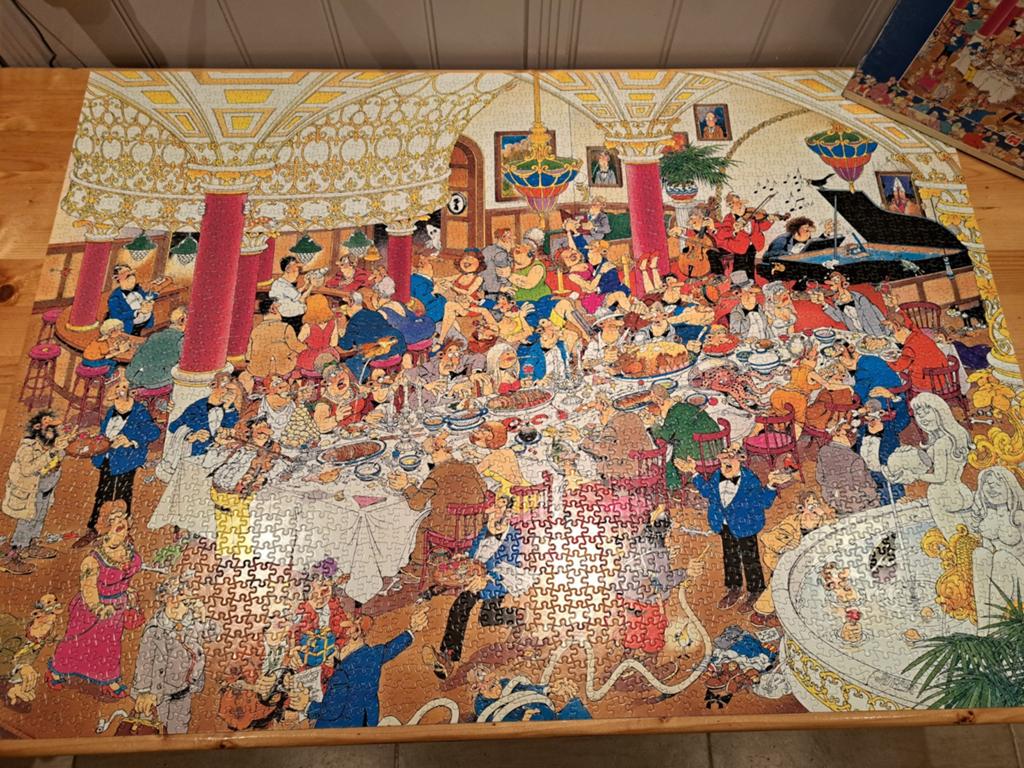 Jan van haasteren puzzel 3000 st, Hobby en Vrije tijd, Ophalen of Verzenden, Meer dan 1500 stukjes, Zo goed als nieuw