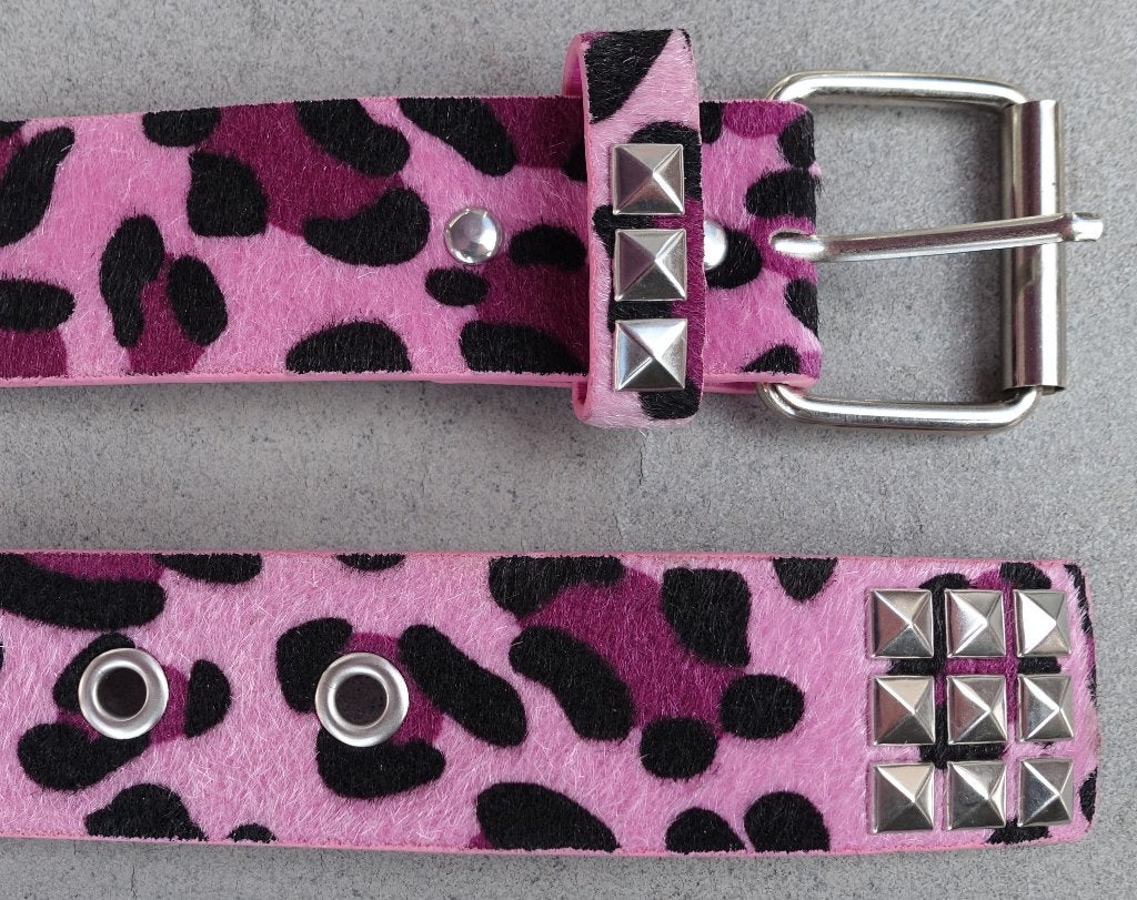 moderne damesriem 110 x 3,7 cm in roze luipaardprint - nieuw, Kleding | Dames, Riemen en Ceinturen, Overige kleuren, Nieuw, Tailleriem