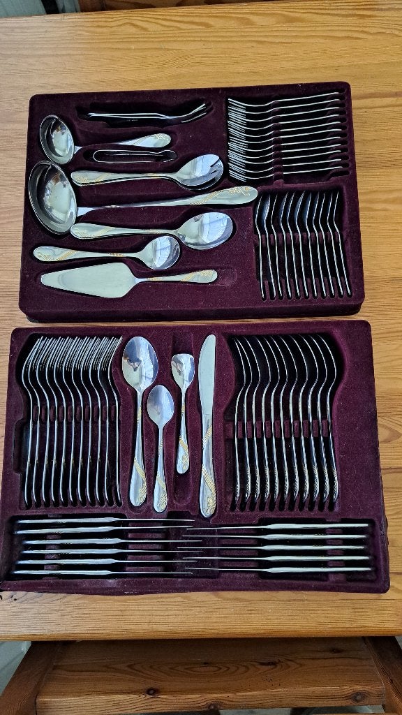 Bestek set, Ophalen, Zo goed als nieuw, Rvs of Chroom, Vaatwasserbestendig
