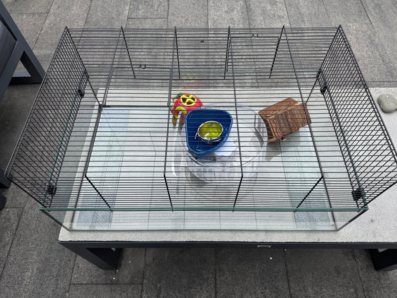 Hamsterkooi Vision 78 - 57x78,5x35cm met alle toebehoren, Dieren en Toebehoren, Kooi, Minder dan 75 cm, Zo goed als nieuw, Hamster