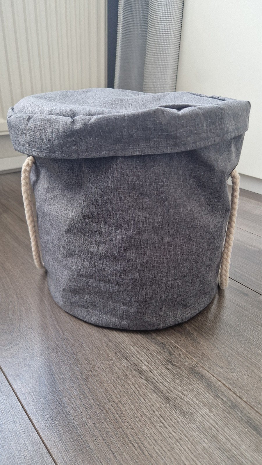 2-in-1 Speelgoed Opbergmand met Speelkleed voor Klein Speelg, Ophalen of Verzenden, Zo goed als nieuw, Rond, Mand