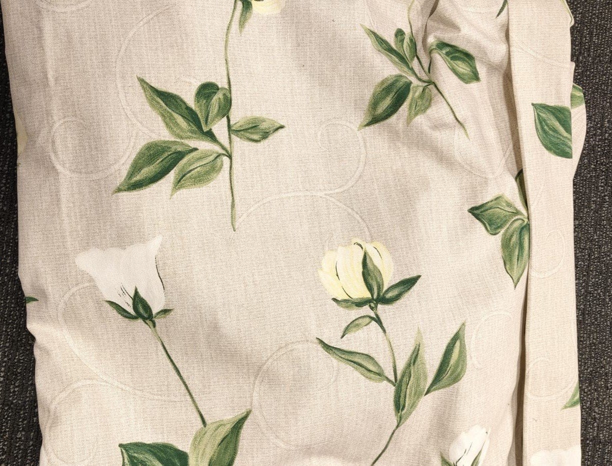 Ecru gordijnen met bloemenmotief bladmotief gordijnen, Ophalen, Nvt, Nvt, Nvt