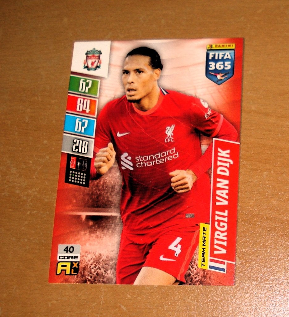Virgil van Dijk // Panini FIFA 365, Ophalen of Verzenden, Zo goed als nieuw, Buitenlandse clubs, Poster, Plaatje of Sticker