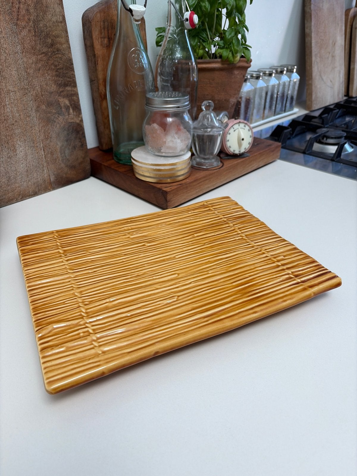 Vintage Kaasplank Keramiek Boch Frères, Antiek en Kunst, Ophalen of Verzenden