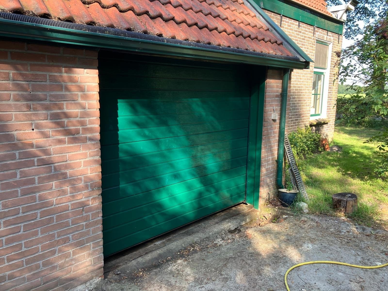 Novodoor Garagedeur met NovoPort V 5.0 motor en afstandsbedi, Ophalen, Gebruikt, 120 cm of meer, Garagedeur