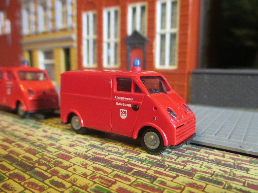 1949-1962 DKW 3=6 F-89L Schnelllaster - brandweer Hamburg, Ophalen of Verzenden, Gebruikt, Bus of Vrachtwagen, Rietze