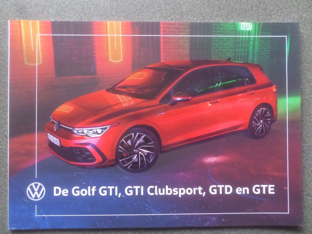 Volkswagen Golf GTI & GTD & GTE 2020 2021 Brochure, Ophalen of Verzenden, Zo goed als nieuw, Volvo