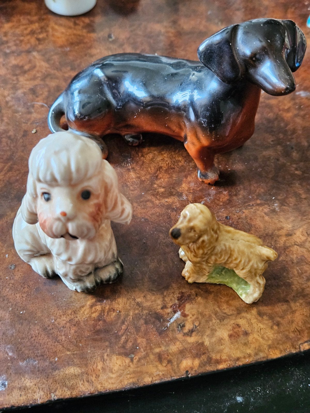 Vintage porseleinen honden beeldjes, Ophalen of Verzenden